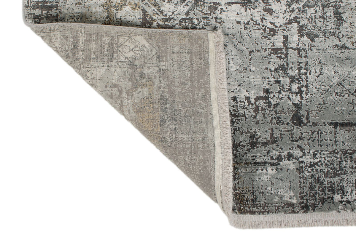 3x10 Ivory and Gray Turkish Antep Runner