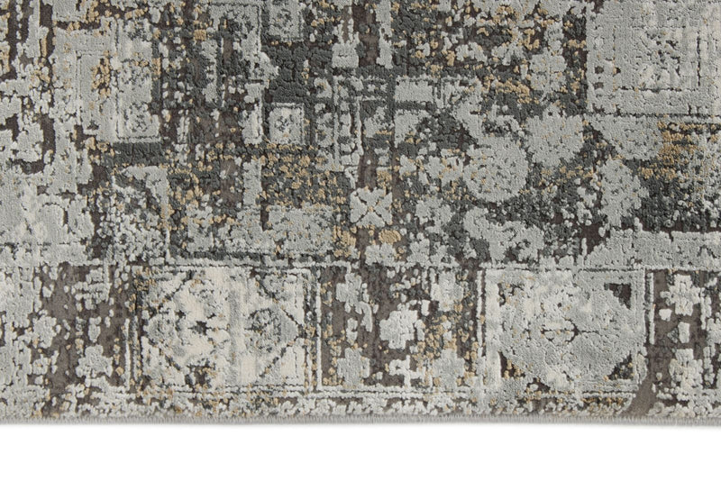 3x10 Ivory and Gray Turkish Antep Runner
