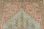 7x11 Pink and Ivory Turkish Milas Rug