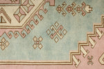 7x11 Pink and Ivory Turkish Milas Rug