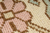 7x11 Pink and Ivory Turkish Milas Rug