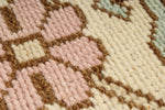 7x11 Pink and Ivory Turkish Milas Rug