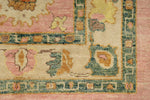 4x6 Pink and Ivory Turkish Oushak Rug