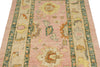 4x6 Pink and Ivory Turkish Oushak Rug