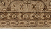 6x9 Ivory and Brown Turkish Traditional Rug