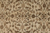 6x9 Ivory and Brown Turkish Traditional Rug
