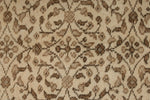6x9 Ivory and Brown Turkish Traditional Rug