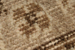 6x9 Ivory and Brown Turkish Traditional Rug