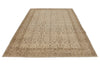 6x9 Ivory and Brown Turkish Traditional Rug