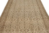 6x9 Ivory and Brown Turkish Traditional Rug