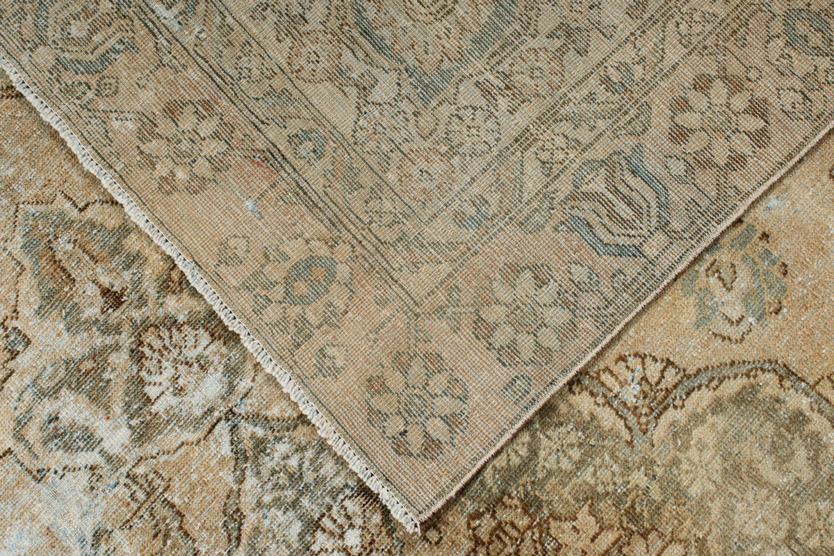7x9 Beige and Brown Persian Rug