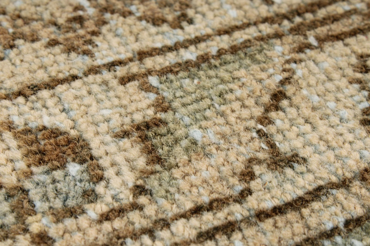 7x9 Beige and Brown Persian Rug