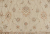 8x10 Ivory and Ivory Turkish Oushak Rug