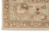 8x10 Ivory and Ivory Turkish Oushak Rug