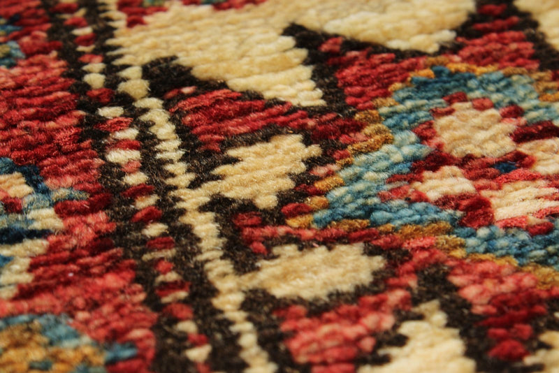 3x20 Light Blue and Ivory Kazak Tribal Rug