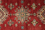 3x27 Red and Ivory Kazak Tribal Runner