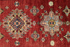 3x27 Red and Ivory Kazak Tribal Runner