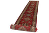 3x27 Red and Ivory Kazak Tribal Runner