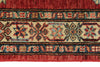 3x27 Red and Ivory Kazak Tribal Runner