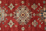 3x27 Red and Ivory Kazak Tribal Runner