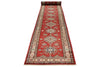 3x27 Red and Ivory Kazak Tribal Runner