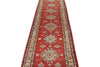 3x27 Red and Ivory Kazak Tribal Runner