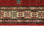 3x27 Red and Ivory Kazak Tribal Runner