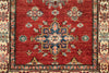 3x27 Red and Ivory Kazak Tribal Runner