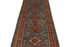 3x20 Blue and Red Kazak Tribal Runner