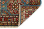 3x20 Blue and Red Kazak Tribal Runner