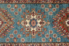 3x29 Light Blue and Red Kazak Tribal Runner