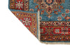 3x29 Light Blue and Red Kazak Tribal Runner