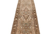 3x12 Beige and Brown Persian Tribal Runner