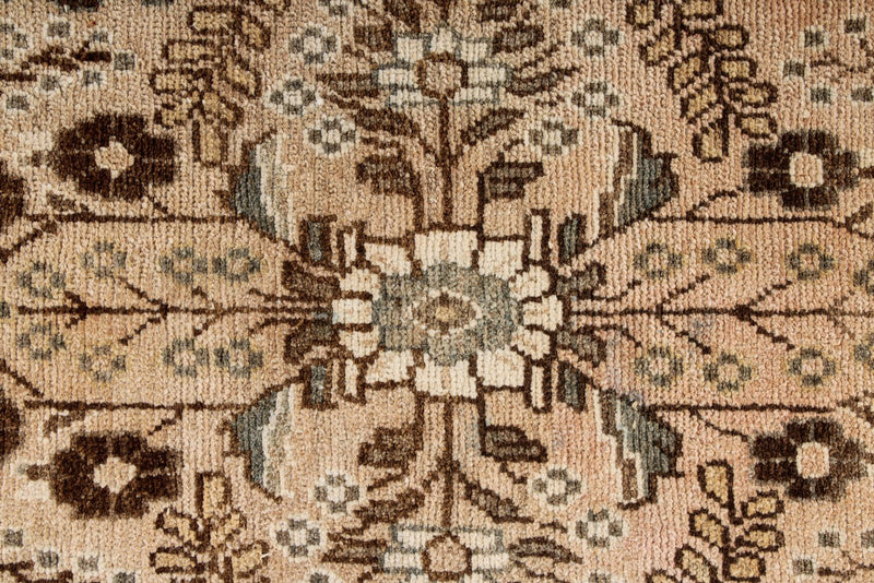 3x12 Beige and Brown Persian Tribal Runner