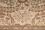 3x12 Beige and Brown Persian Tribal Runner