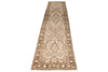 3x12 Beige and Brown Persian Tribal Runner