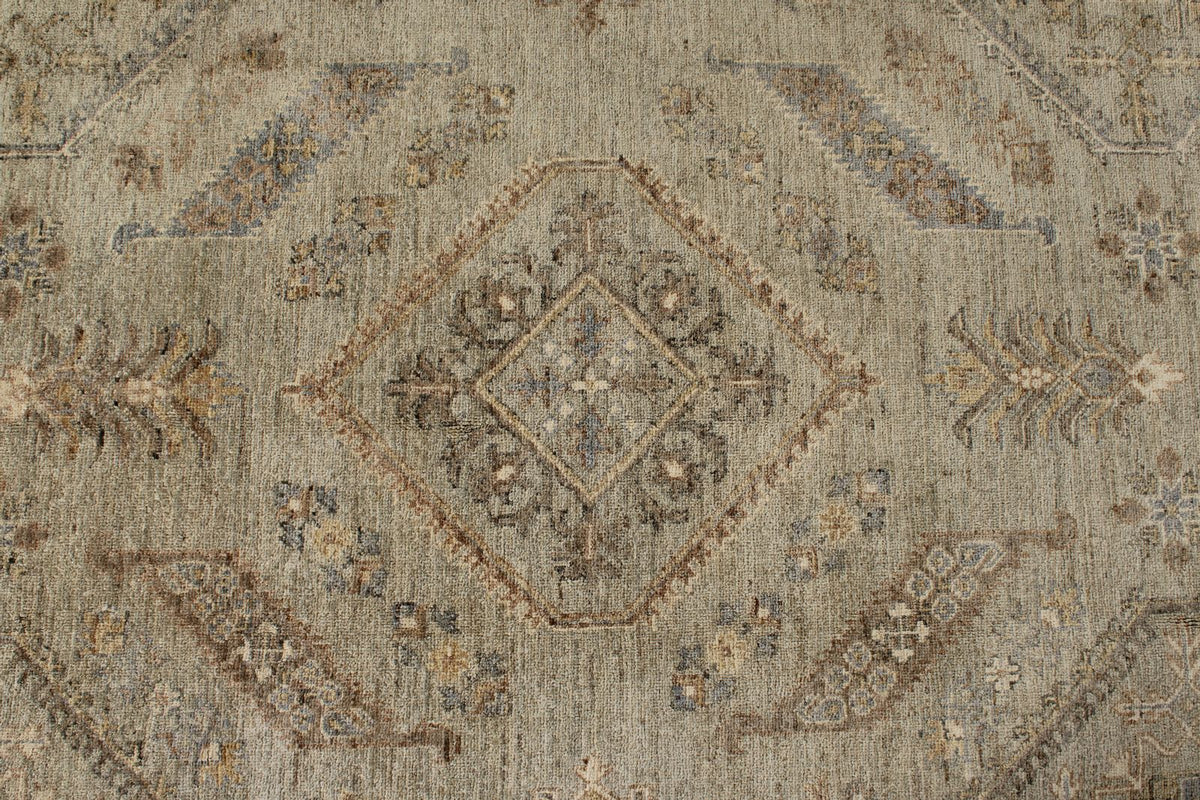 9x12 Camel and Light Camel Turkish Tribal Rug