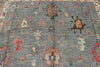9x12 Light Blue and Multicolor Turkish Oushak Rug