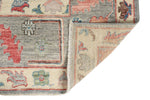 9x12 Light Blue and Multicolor Turkish Oushak Rug
