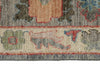 9x12 Light Blue and Multicolor Turkish Oushak Rug