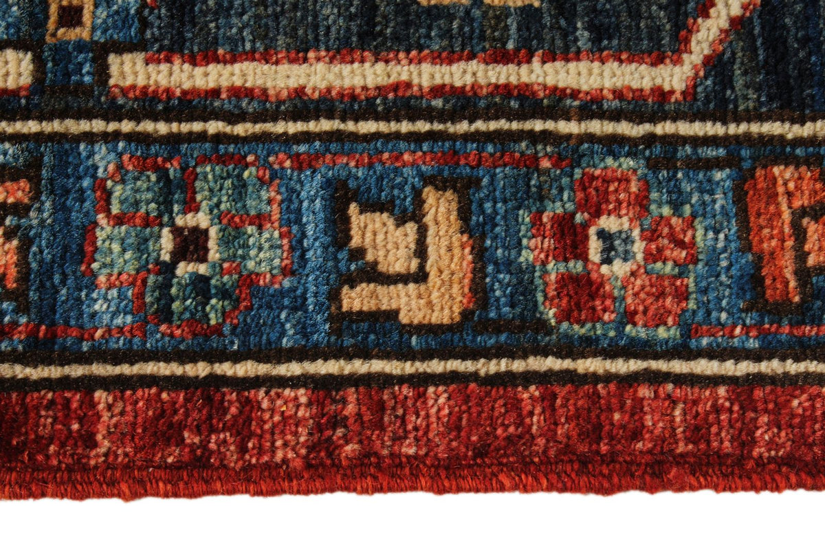 9x12 Red and Navy Anatolian Traditional Rug