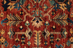 9x12 Red and Navy Anatolian Traditional Rug