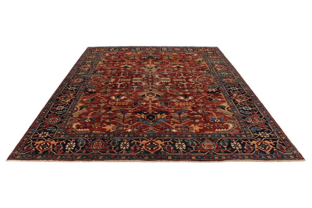 9x12 Red and Navy Anatolian Traditional Rug