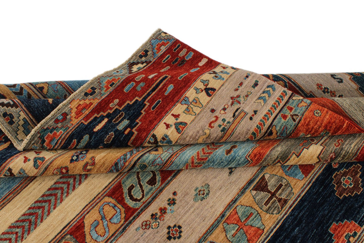 8x10 Multicolor Anatolian Tribal Rug