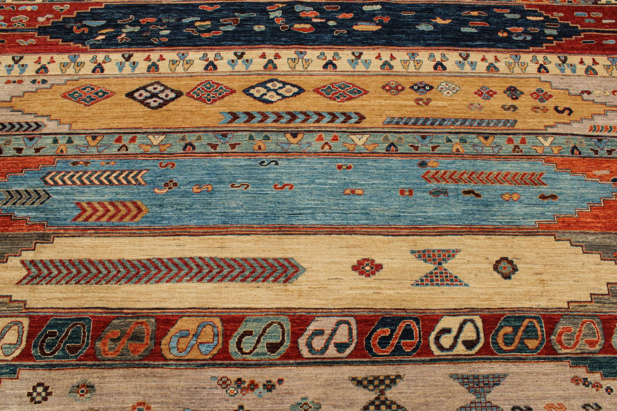 8x10 Multicolor Anatolian Tribal Rug