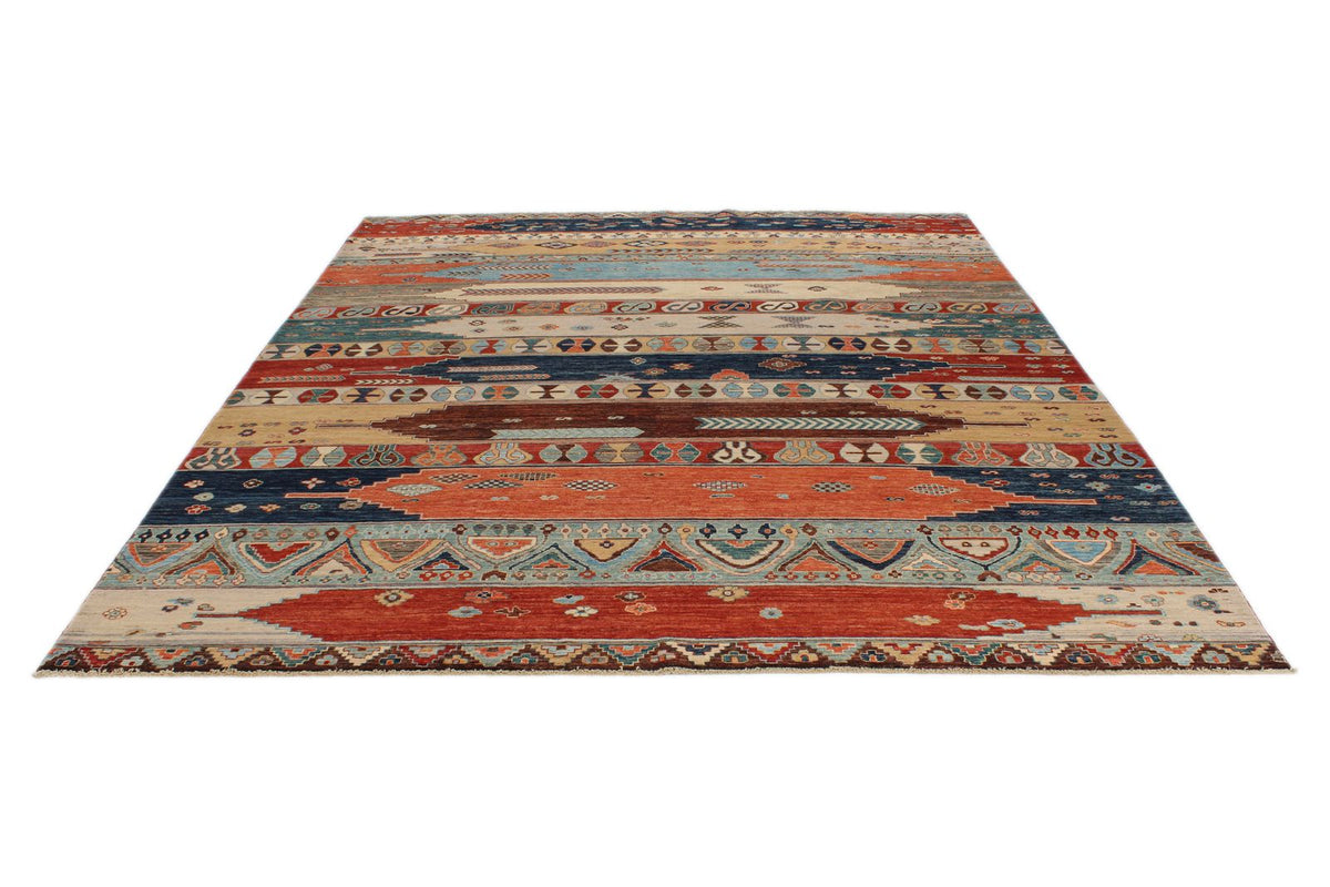 8x10 Multicolor Anatolian Tribal Rug