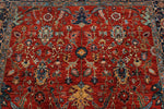 6x9 Rust and Navy Anatolian Traditional Rug