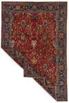 6x9 Rust and Navy Anatolian Traditional Rug