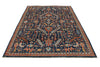 6x9 Navy and Multicolor Anatolian Traditional Rug