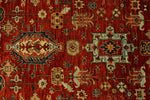 6x9 Rust and Navy Traditional Rug